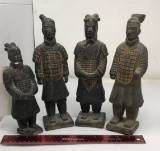 4) TERRACOTTA WARRIORS FIGURINES