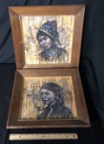 2) FRAMED NATIVE AMERICAN ART