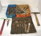 WRENCHES, COLD CHISELS, COAL MINER'S PICK HAMMER