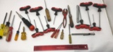 SCREWDRIVERS, PLIERS, PICK