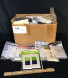 BOX OF VARIOUS WALL PLATE COVERS