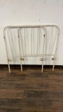 ANTIQUE CAST IRON BABY BED ENDS