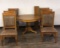 OAK DINING TABLE & 6 CHAIRS