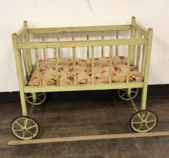 WOODEN BABY DOLL CRIB