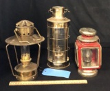 3) OIL LAMP LANTERNS