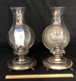 2) WALL MOUNTED OIL LAMP