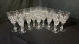 17) NACHTMANN ASTRA CRYSTAL WINE GLASSES