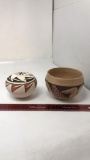 2) NATIVE AMERICAN POTTERY BOWLS