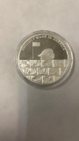 1 OZ .999 FINE SILVER TRUMP COIN.