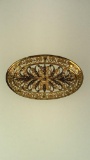 STERLING SILVER GOLDPLATED BROOCH 5G