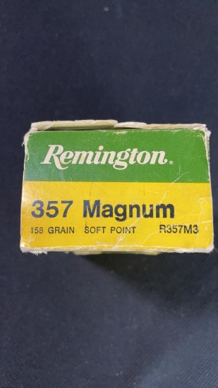 31 ROUNDS OF REMINGTON 357 MAGNUM AMMO.
