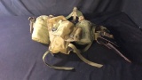 MILITARY GREEN CANTEEN SET WITH SUSPENDERS