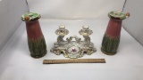BAVARIA GERMANY DOUBLE CANDLE HOLDER & MORE