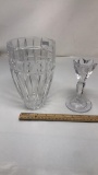 MARQUIS BY WATERFORD CANDSTICK HOLDER & VASE