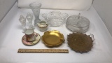 10) COLLECTION OF CRYSTAL & CHINA GLASSWARE