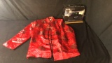 CHINESE JACKET & IHOME CLOCK RADIO