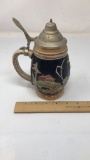 VINTAGE GERZ LIDDED BEER STEIN