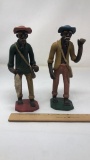 2) JAMAICAN FOLK ART FIGURINES