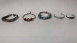 5) COSTUME JEWELRY BRACELETS