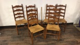 6) LADDER BACK CHAIRS
