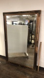 LARGE BEVLED EDGE MIRROR.