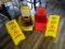 2) MOP BUCKETS & 2) WET FLOOR SIGNS
