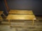 PAIR OF RAW WOOD BENCHES.
