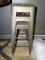 4 INDUSTRIAL STOOLS.