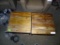 2) INDUSTRIAL STYLE SIDE TABLES.