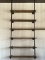 INDUSTRIAL WALL HANGING BOOKSHELF.