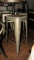 4 INDUSTRIAL DESIGN BAR STOOLS.