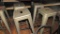 4 INDUSTRIAL DESIGN BAR STOOLS.