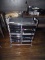 ROLLING METAL ORGANIZING CART.