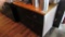 IKEA BLACK AND OAK CABINET