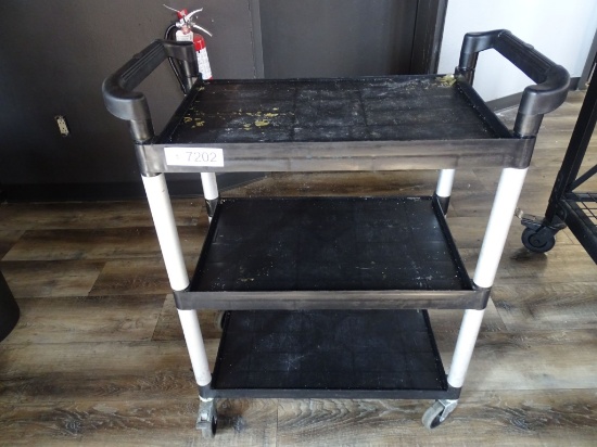 BLACK & SILVER UTILITY CART