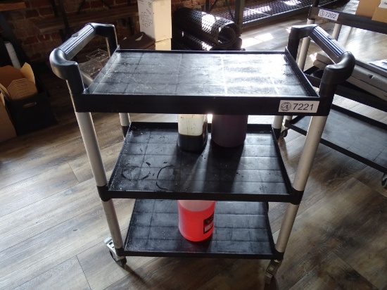 BLACK & SILVER UTILITY CART