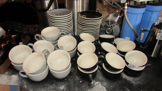 30+) COFFEE CUPS & SAUCERS