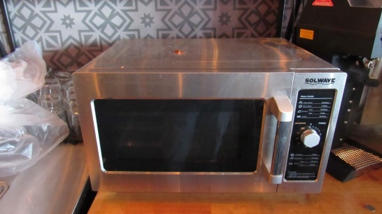 SOLWAVE STAINLESS STEEL COMMERCIAL MICROWAVE.