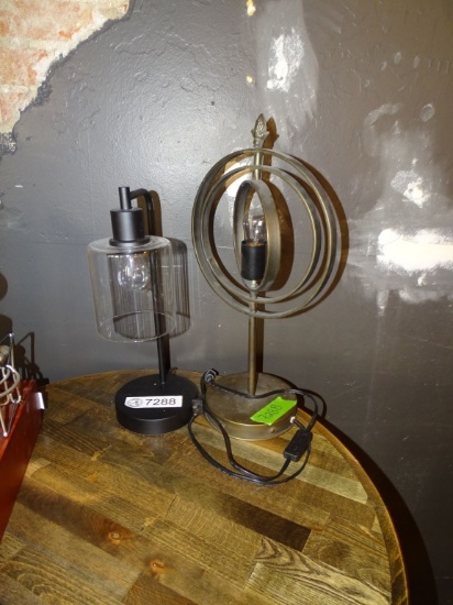 2) INDUSTRIAL STYLE LAMPS.