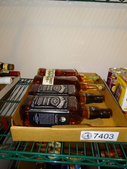 4) BOTTLES OF MISC UNOPENED LIQUOR
