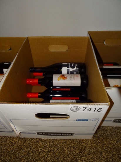 8) BOTTLES OF RED WINE