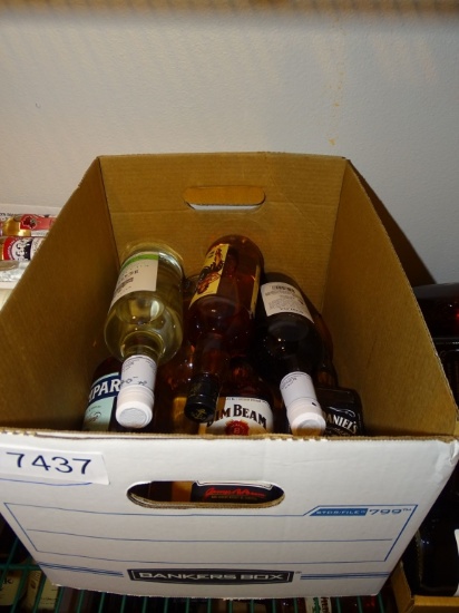 7) BOTTLES OF MISC UNOPENED LIQUOR