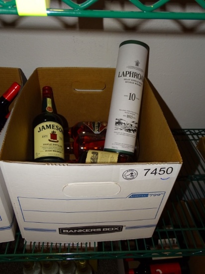 7) BOTTLES OF MISC UNOPENED LIQUOR