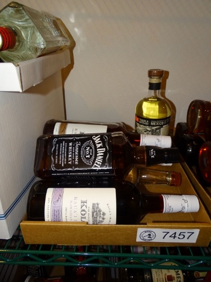 7) BOTTLES OF MISC UNOPENED LIQUOR