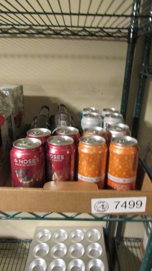 17) CANS & BOTTLE OF MISC BEERS.