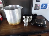 LARGE STOCK POT WITH MISC