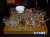 COLLECTION OF GLASSWARE.