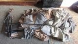 BLACKOUT CURTAINS & METAL HANGING RODS.
