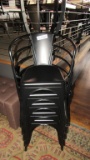 5) BLACK INDUSTRIAL CHAIRS