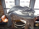 BLACKOUT CURTAINS & METAL HANGING RODS.